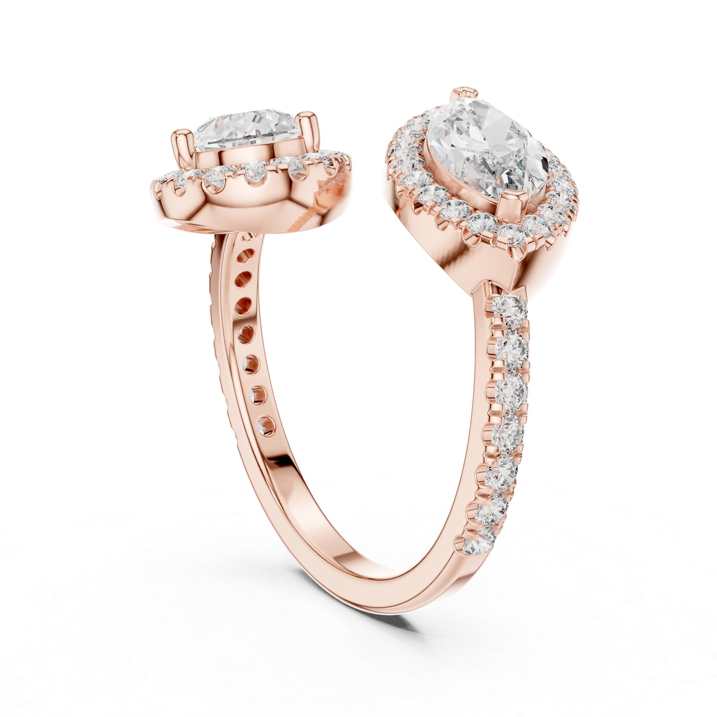 14K Yellow Gold Round, Marquise & Pear Lab-Grown Diamond Wedding Ring for Women | Pure Carat