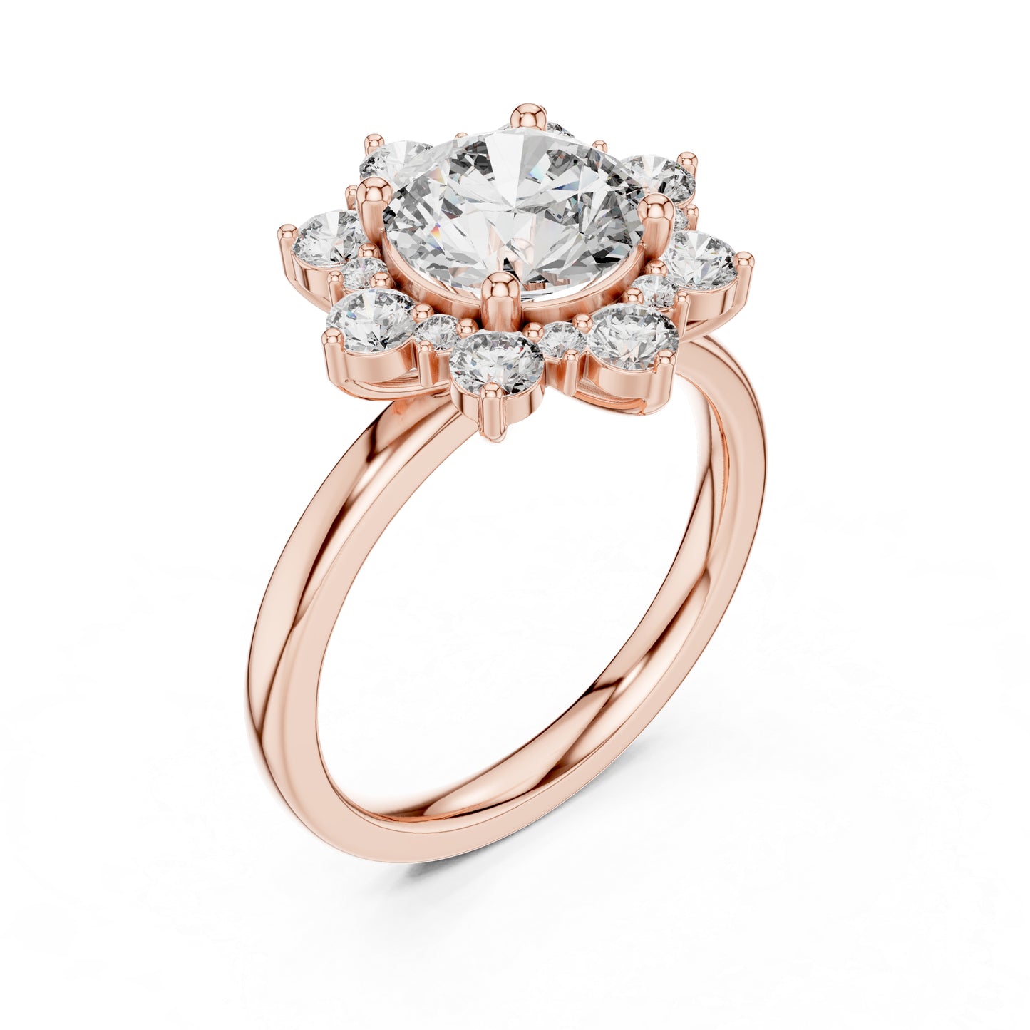 18K Yellow Gold Round Lab-Grown Diamond Wedding Ring for Women | Pure Carat