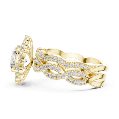 18K Rose Gold Round Lab-Grown Diamond Everyday Wear Ring for Women | Pure Carat