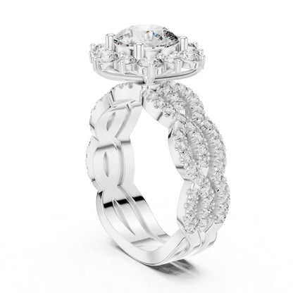 18K Rose Gold Round Lab-Grown Diamond Everyday Wear Ring for Women | Pure Carat