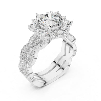 18K Rose Gold Round Lab-Grown Diamond Everyday Wear Ring for Women | Pure Carat