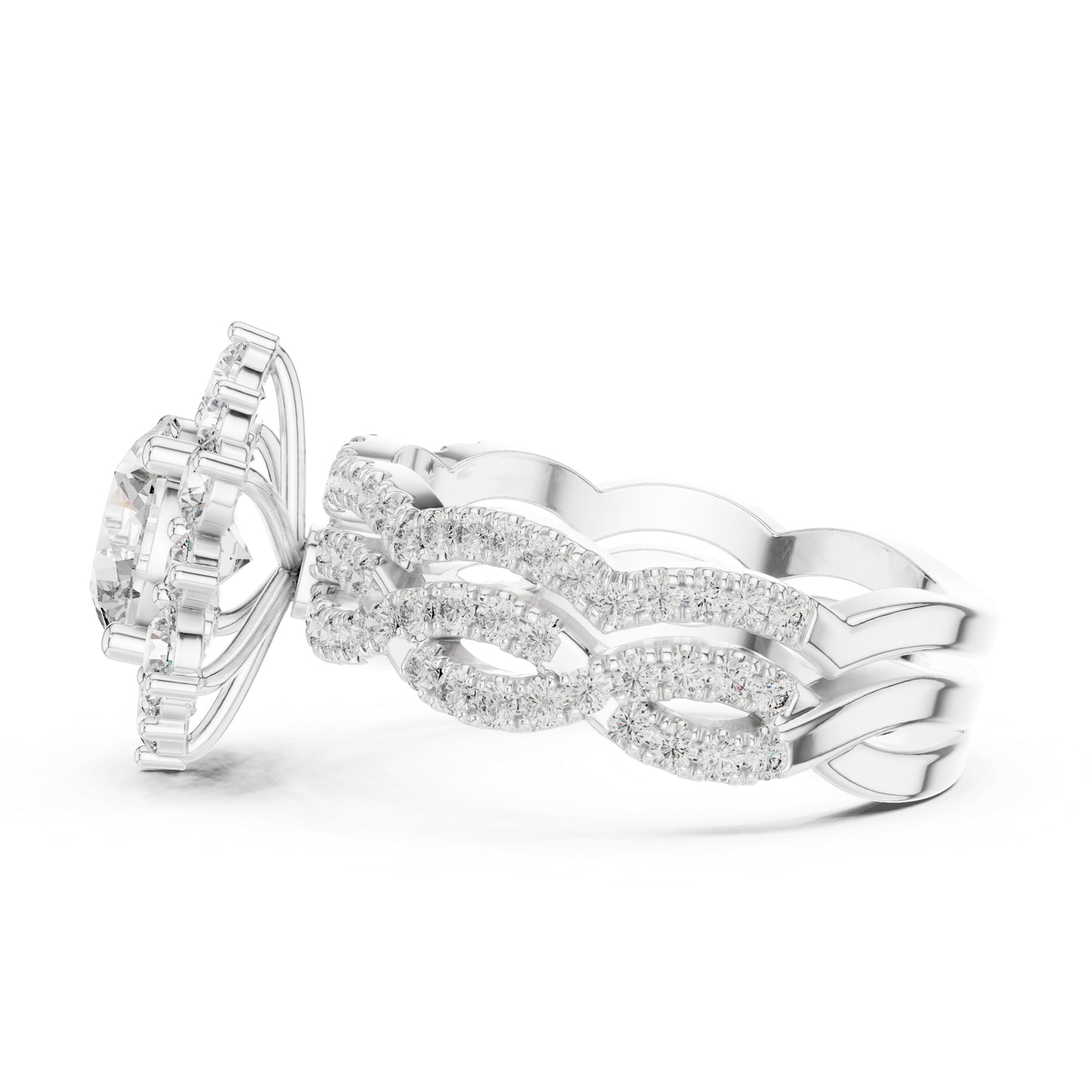 18K Rose Gold Round Lab-Grown Diamond Everyday Wear Ring for Women | Pure Carat