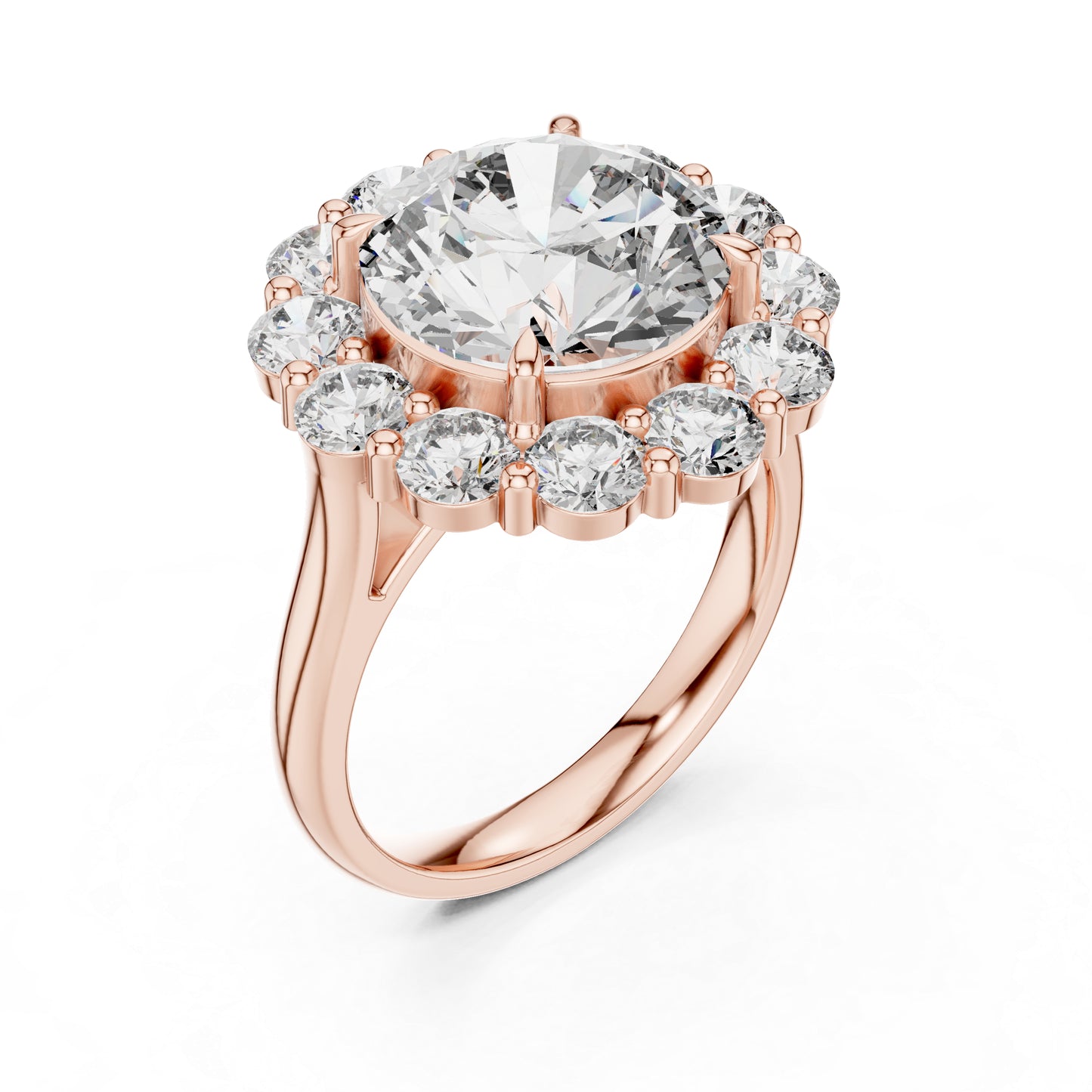 18K Yellow Gold Round Lab-Grown Diamond Anniversary Gift Ring for Women | Pure Carat