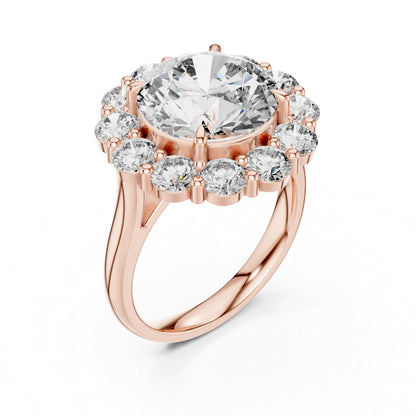 18K Yellow Gold Round Lab-Grown Diamond Anniversary Gift Ring for Women | Pure Carat