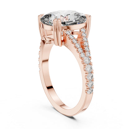 14K Yellow Gold Round Lab-Grown Diamond Wedding Ring for Women | Pure Carat