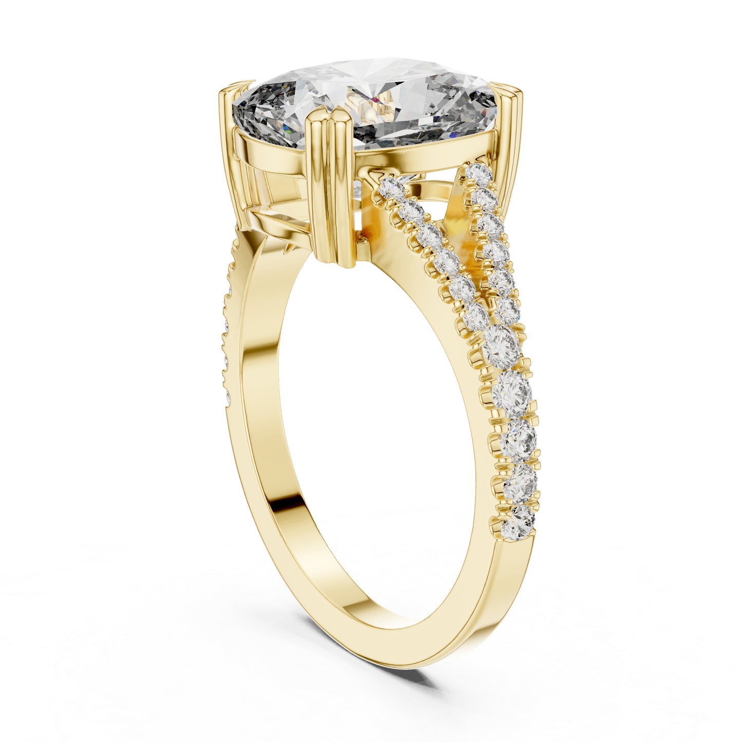 14K Yellow Gold Round Lab-Grown Diamond Wedding Ring for Women | Pure Carat
