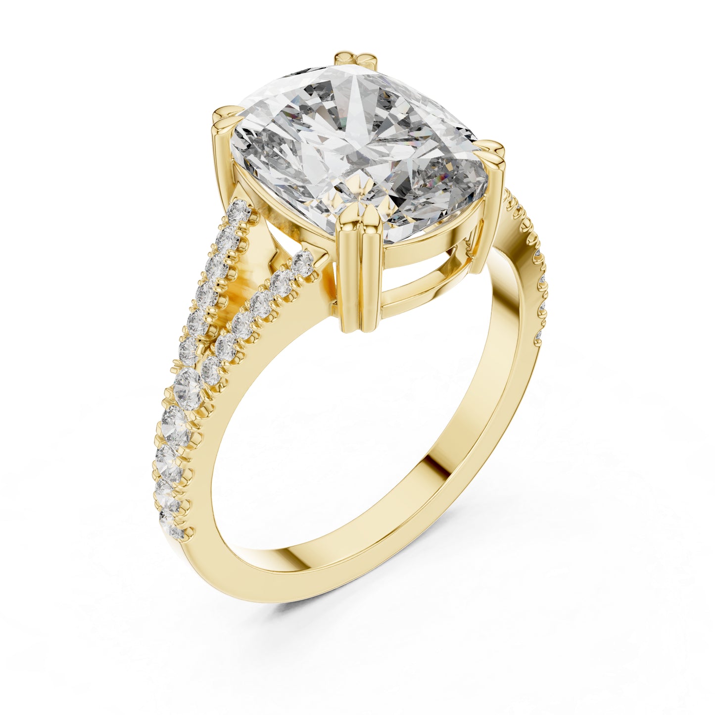 14K Yellow Gold Round Lab-Grown Diamond Wedding Ring for Women | Pure Carat