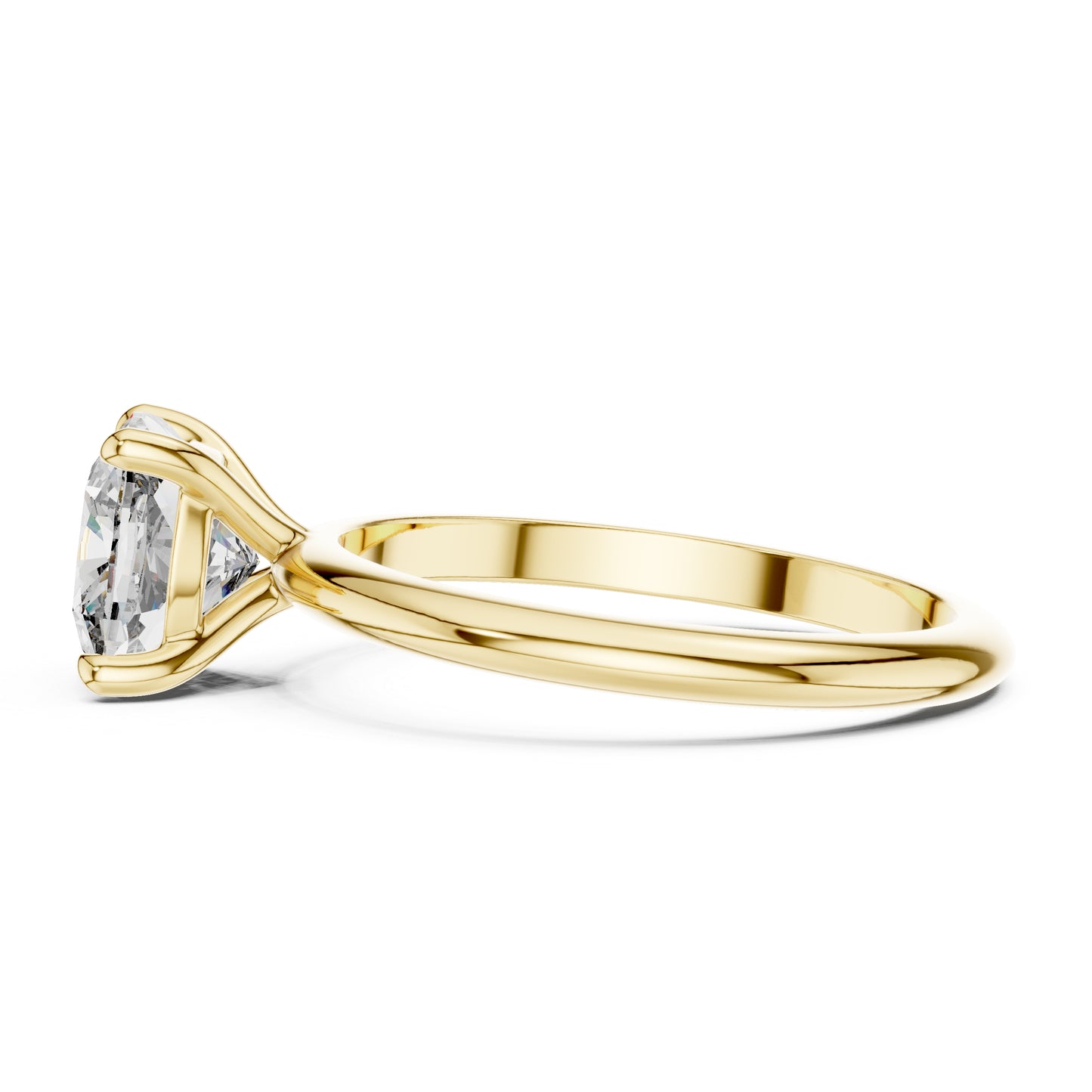 18K Rose Gold Cushion Square Lab-Grown Diamond Engagement Ring for Women | Pure Carat