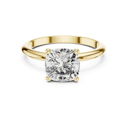 18K Rose Gold Cushion Square Lab-Grown Diamond Engagement Ring for Women | Pure Carat