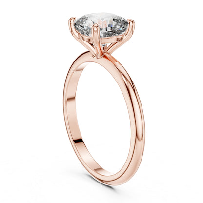 18K Rose Gold Cushion Square Lab-Grown Diamond Engagement Ring for Women | Pure Carat