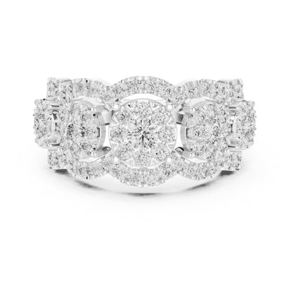 14K Yellow Gold Round Lab-Grown Diamond Everyday Wear Ring for Women | Pure Carat