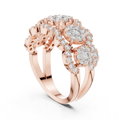 14K Yellow Gold Round Lab-Grown Diamond Everyday Wear Ring for Women | Pure Carat