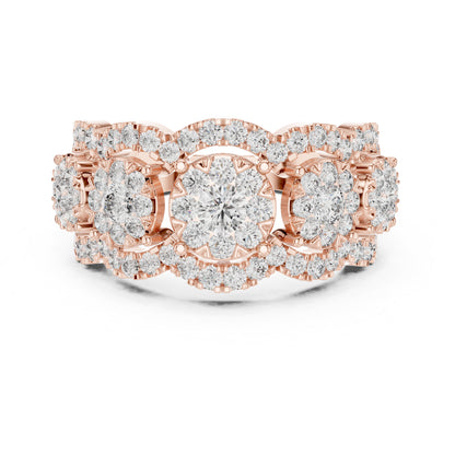 14K Yellow Gold Round Lab-Grown Diamond Everyday Wear Ring for Women | Pure Carat