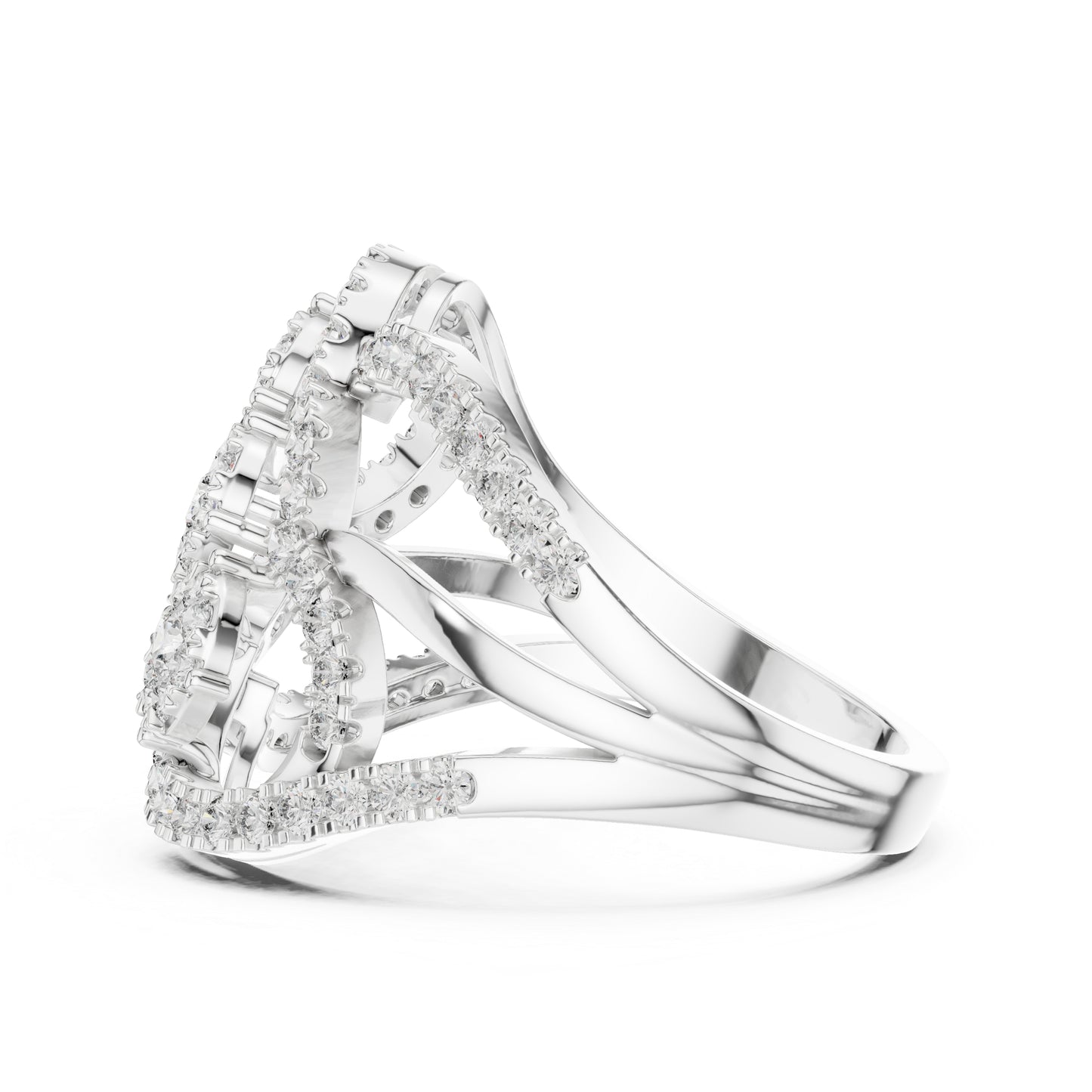 18K Rose Gold Round Lab-Grown Diamond Engagement Ring for Women | Pure Carat