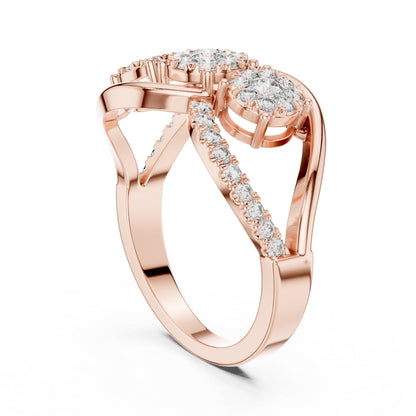 18K Yellow Gold Round Lab-Grown Diamond Engagement Ring for Women | Pure Carat