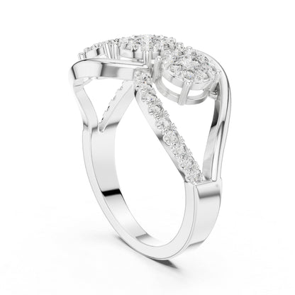 18K Yellow Gold Round Lab-Grown Diamond Engagement Ring for Women | Pure Carat