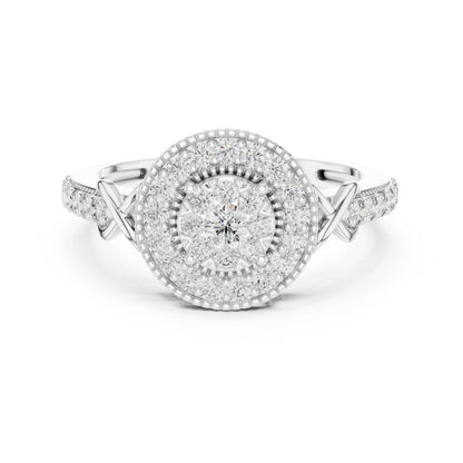 18K Rose Gold Round Lab-Grown Diamond Everyday Wear Ring for Women | Pure Carat