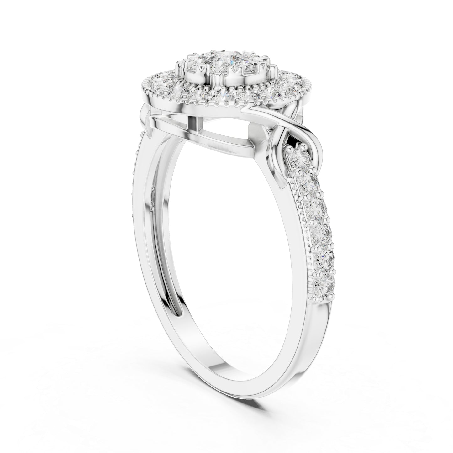 18K Rose Gold Round Lab-Grown Diamond Everyday Wear Ring for Women | Pure Carat