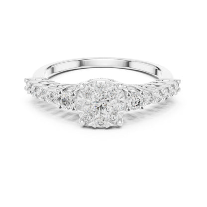 14K Yellow Gold Round Lab-Grown Diamond Wedding Ring for Women | Pure Carat