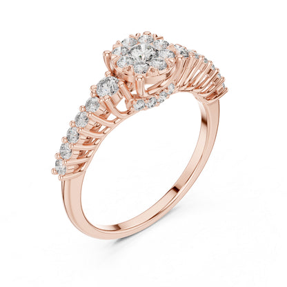 14K Yellow Gold Round Lab-Grown Diamond Wedding Ring for Women | Pure Carat