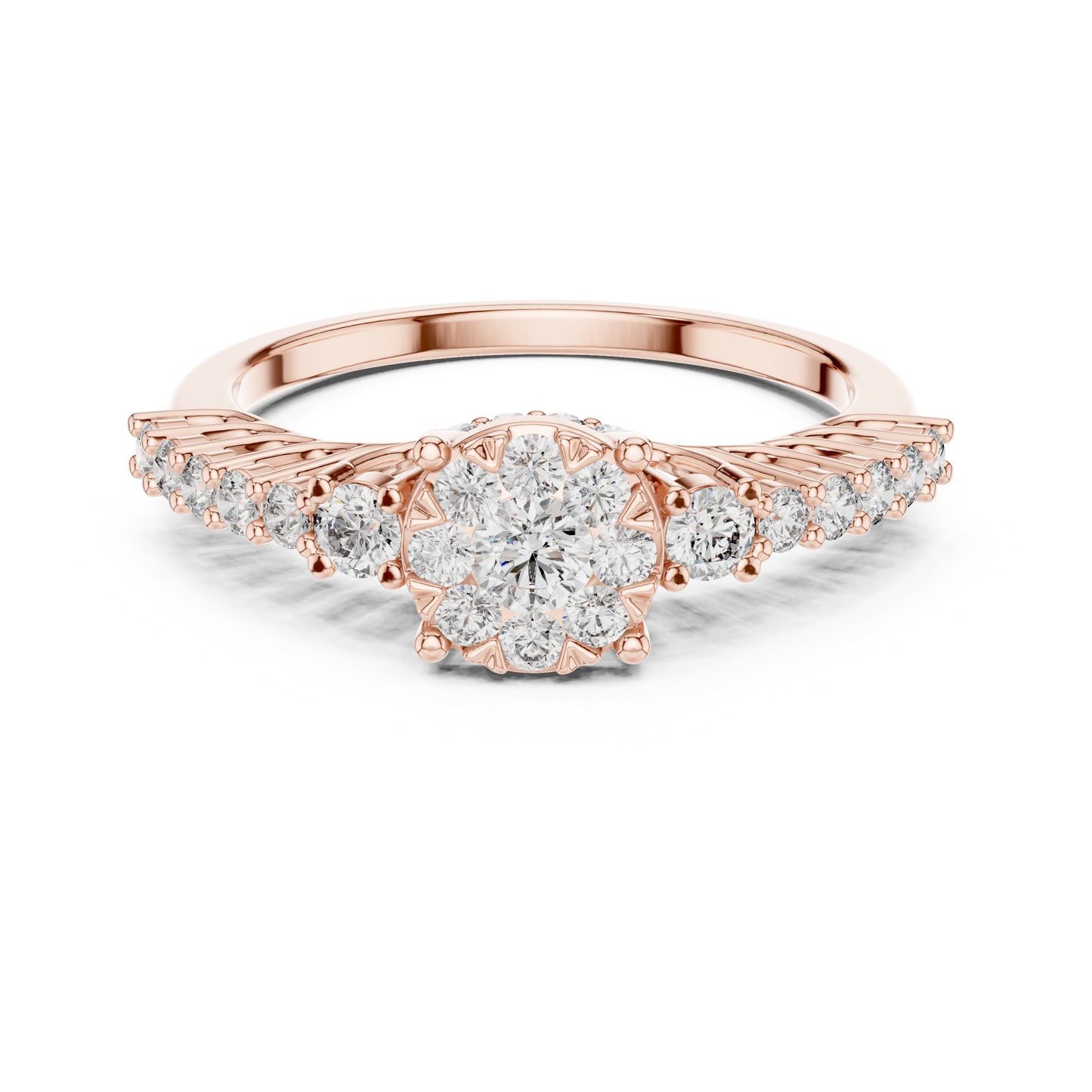 14K Yellow Gold Round Lab-Grown Diamond Wedding Ring for Women | Pure Carat