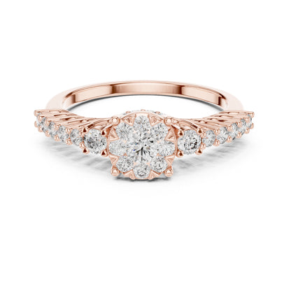 14K Yellow Gold Round Lab-Grown Diamond Wedding Ring for Women | Pure Carat