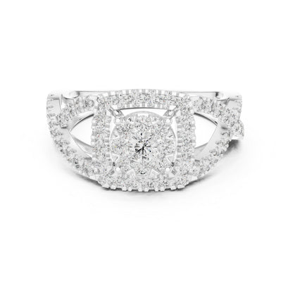 14K Yellow Gold Round Lab-Grown Diamond Engagement Ring for Women | Pure Carat