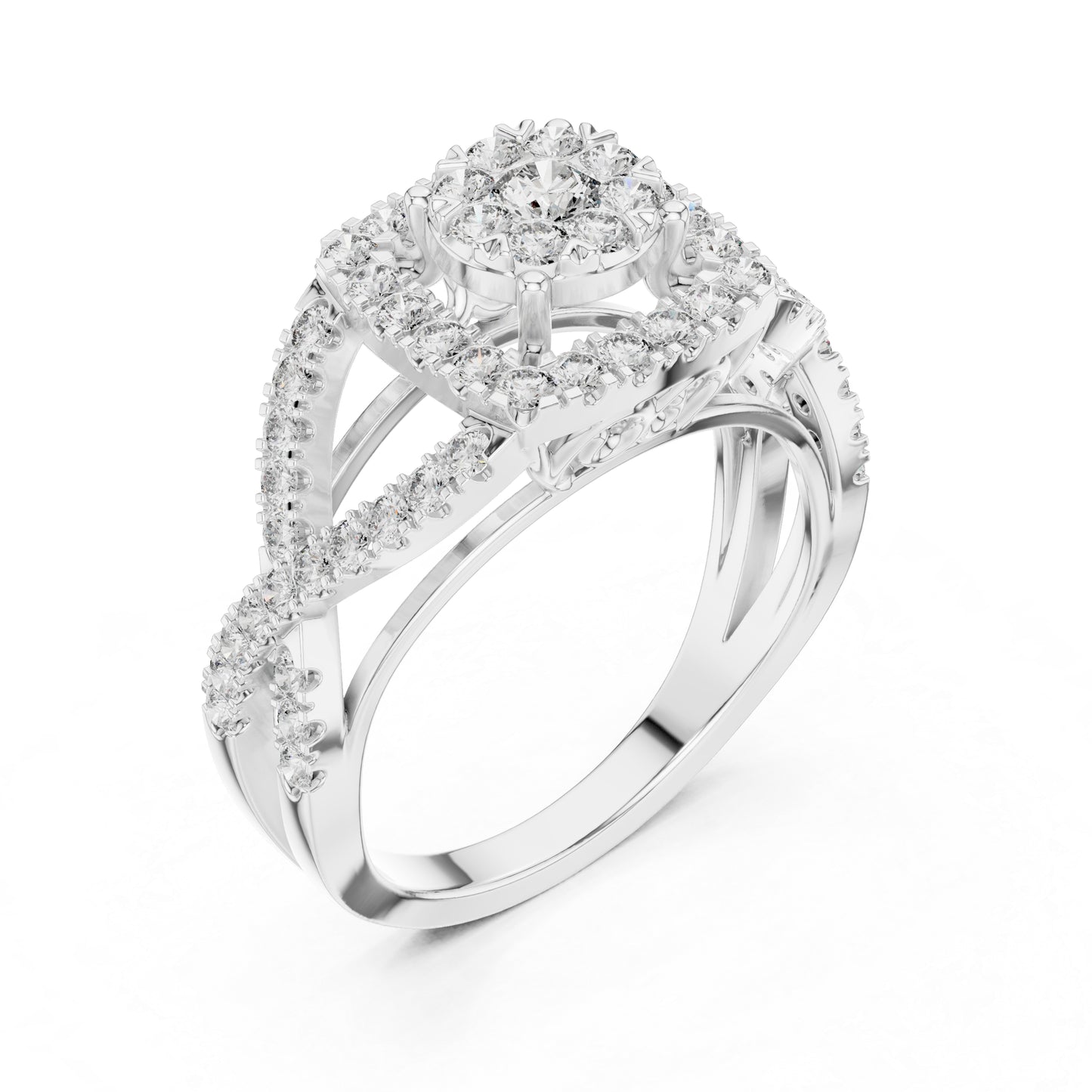 14K Yellow Gold Round Lab-Grown Diamond Engagement Ring for Women | Pure Carat