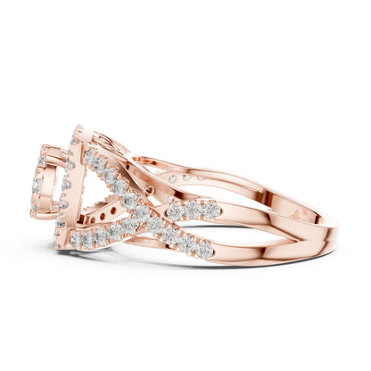 14K Yellow Gold Round Lab-Grown Diamond Engagement Ring for Women | Pure Carat