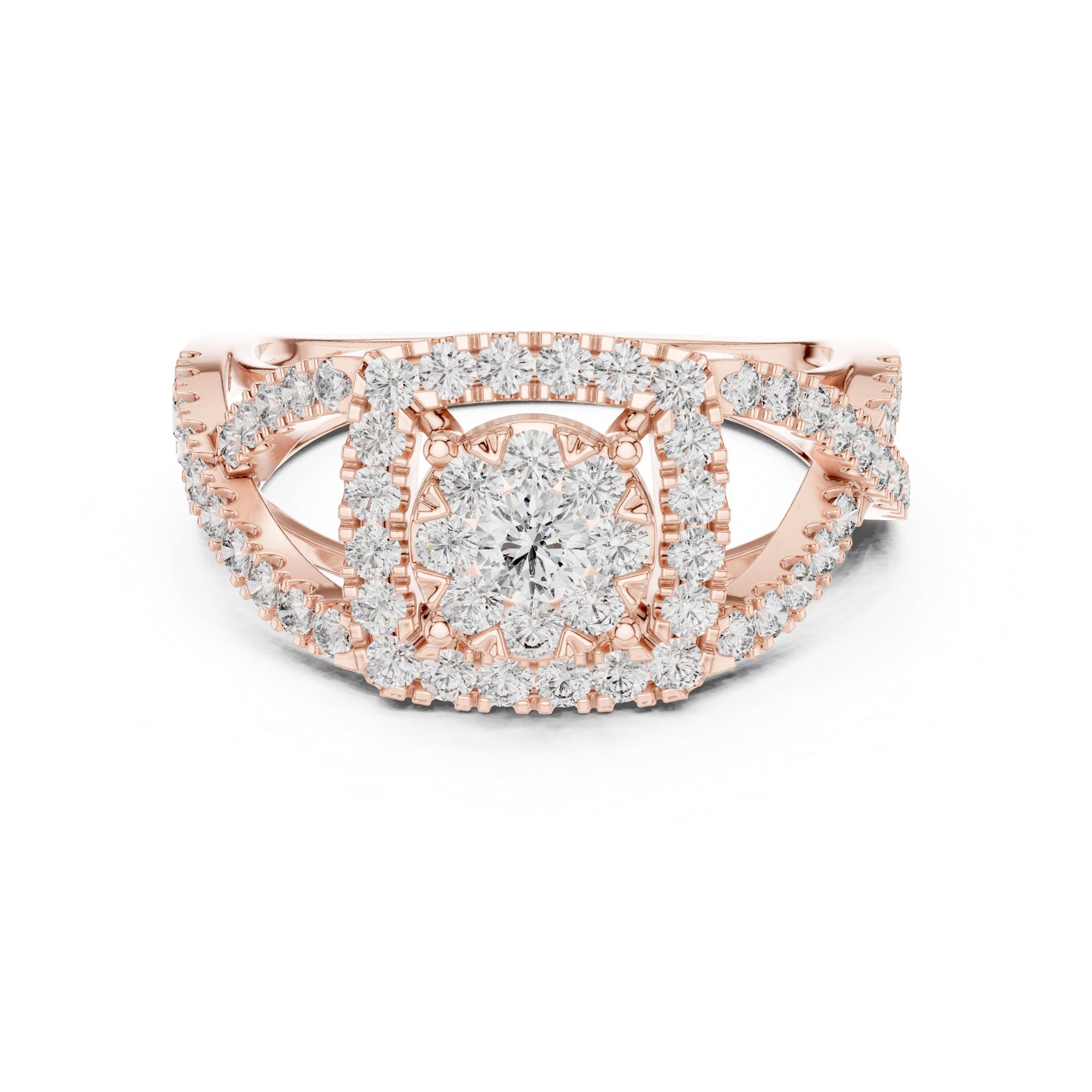 14K Yellow Gold Round Lab-Grown Diamond Engagement Ring for Women | Pure Carat