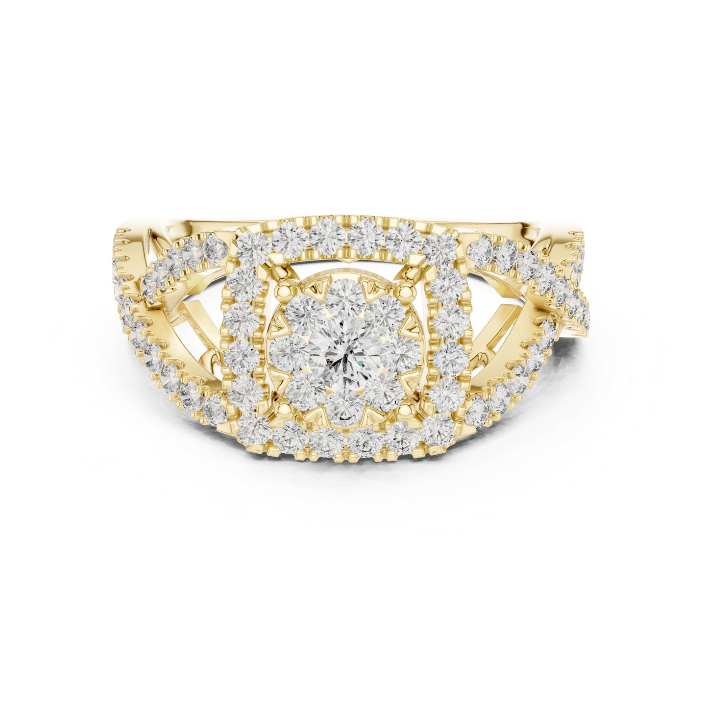 18K Rose Gold Round Lab-Grown Diamond Everyday Wear Ring for Women | Pure Carat