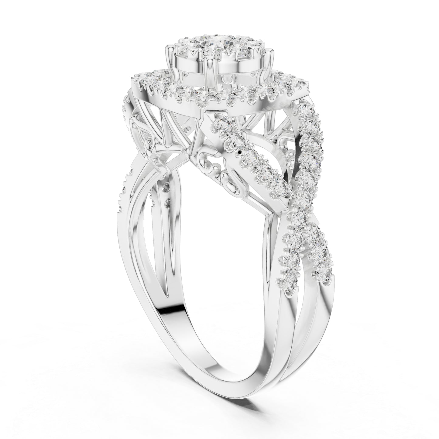 18K Rose Gold Round Lab-Grown Diamond Everyday Wear Ring for Women | Pure Carat