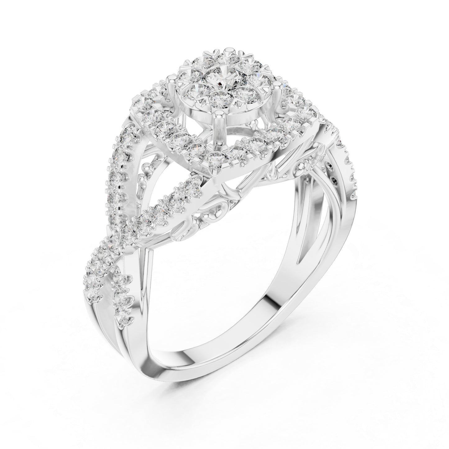 18K Rose Gold Round Lab-Grown Diamond Everyday Wear Ring for Women | Pure Carat