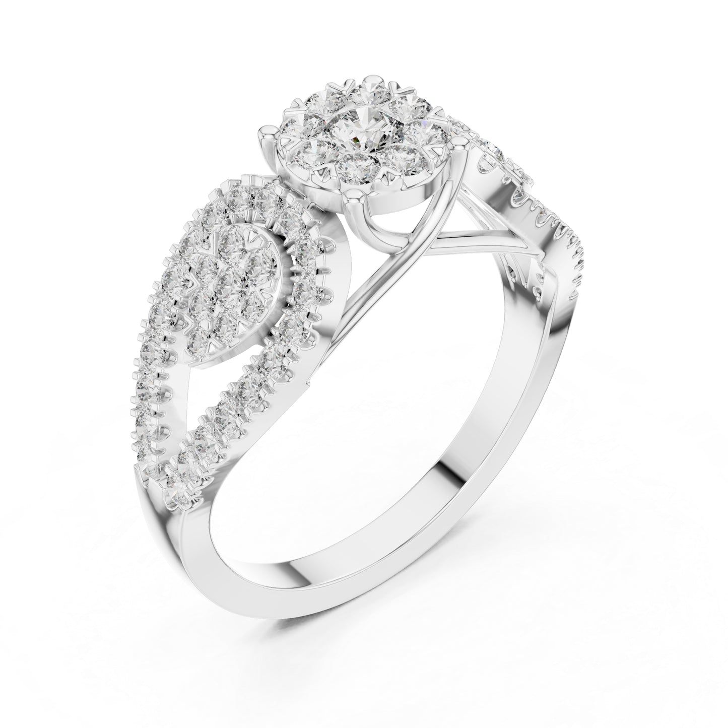 18K Yellow Gold Round Lab-Grown Diamond Everyday Wear Ring for Women | Pure Carat