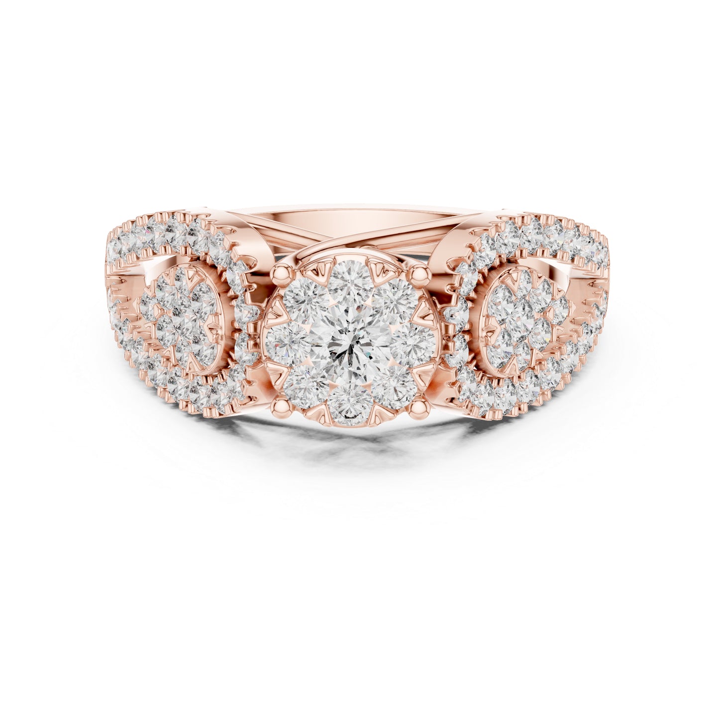 18K Yellow Gold Round Lab-Grown Diamond Everyday Wear Ring for Women | Pure Carat