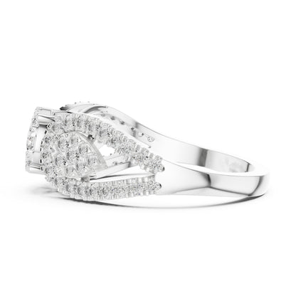 18K Yellow Gold Round Lab-Grown Diamond Everyday Wear Ring for Women | Pure Carat