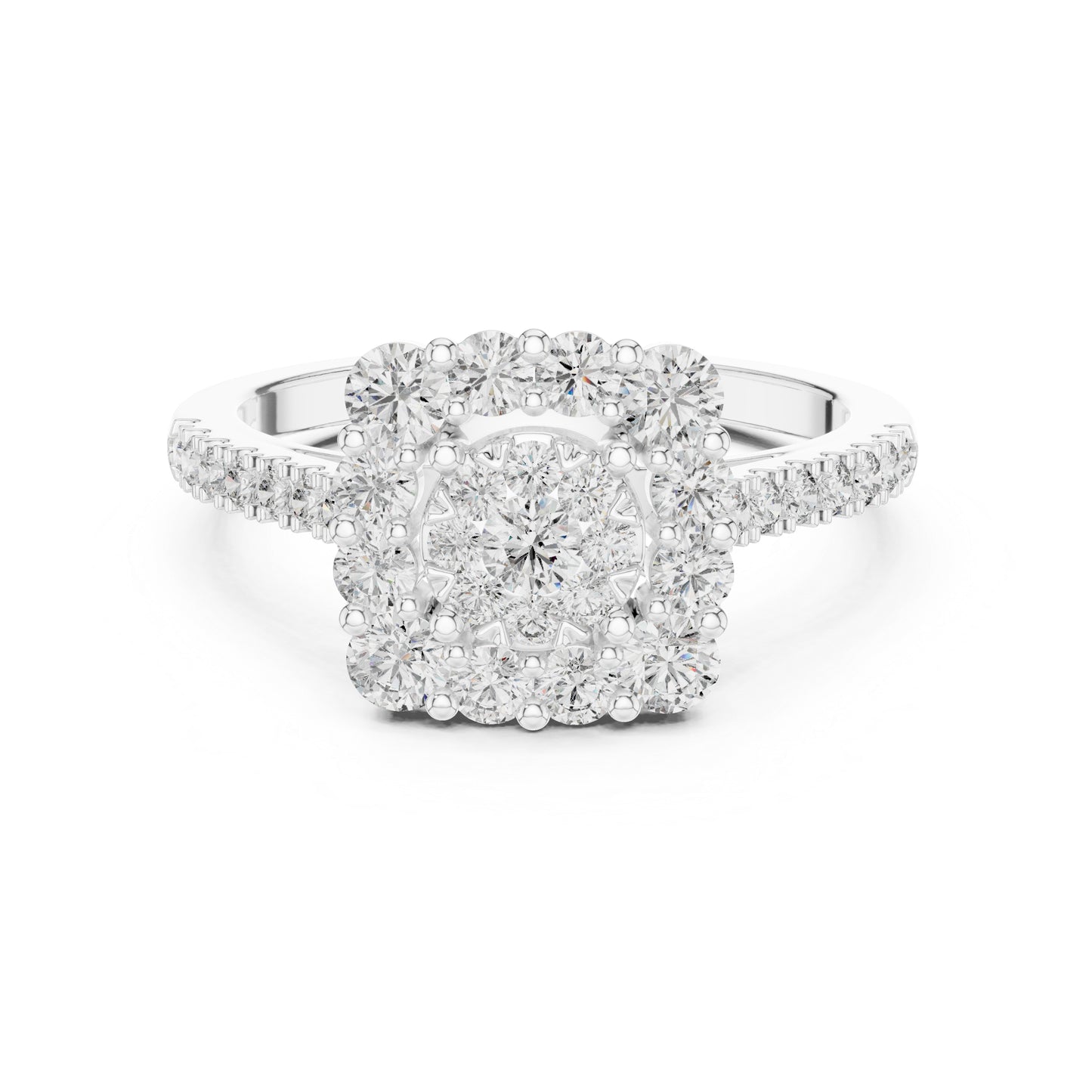 18K Rose Gold Round Lab-Grown Diamond Wedding Ring for Women | Pure Carat