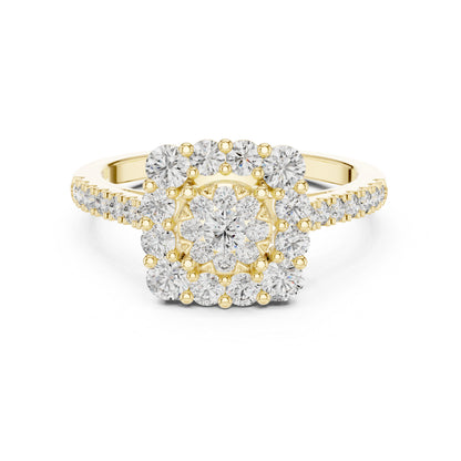 18K Rose Gold Round Lab-Grown Diamond Wedding Ring for Women | Pure Carat