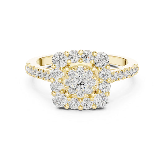 18K Rose Gold Round Lab-Grown Diamond Wedding Ring for Women | Pure Carat