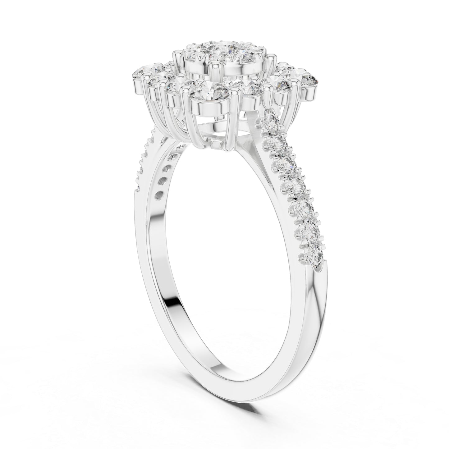 18K Rose Gold Round Lab-Grown Diamond Wedding Ring for Women | Pure Carat