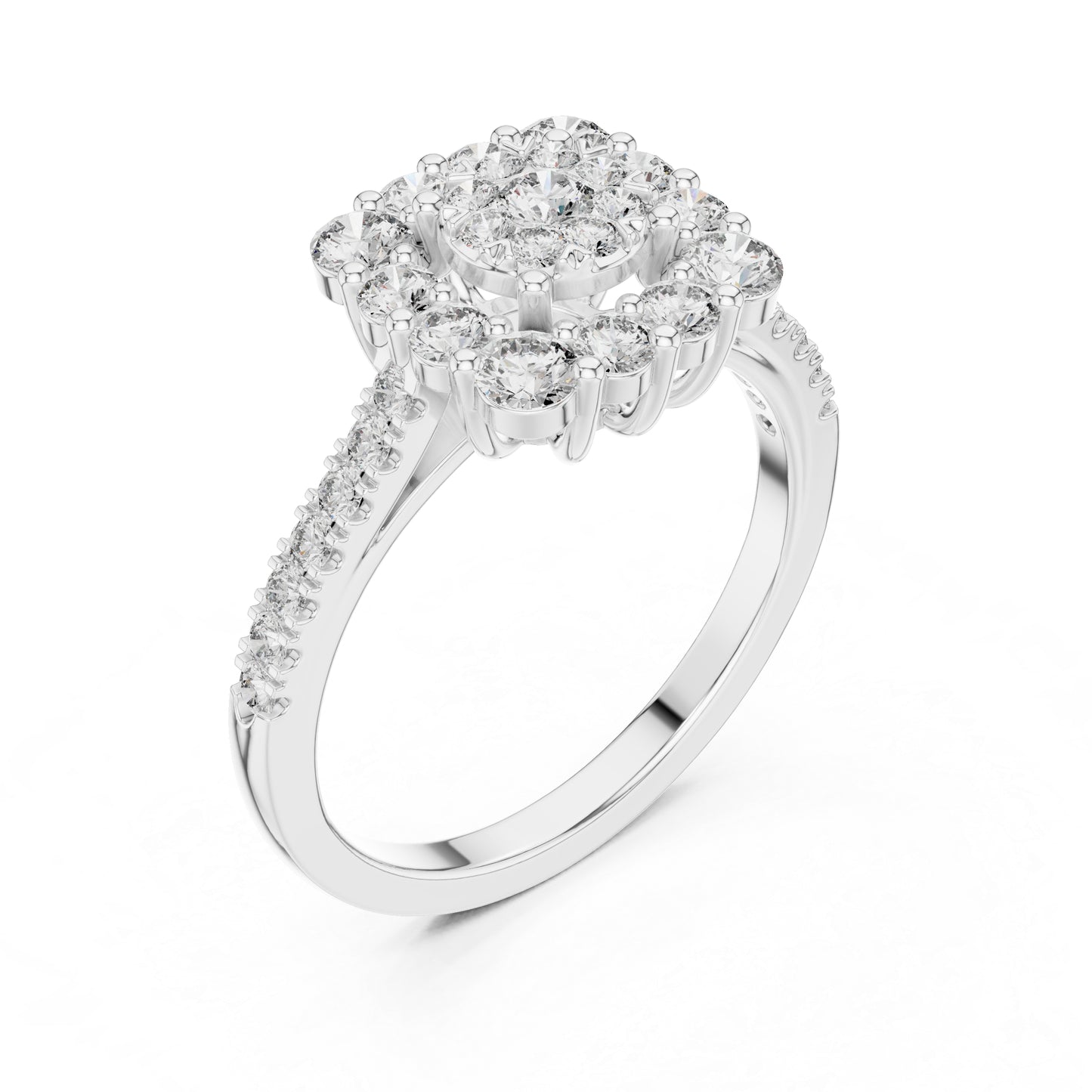 18K Rose Gold Round Lab-Grown Diamond Wedding Ring for Women | Pure Carat