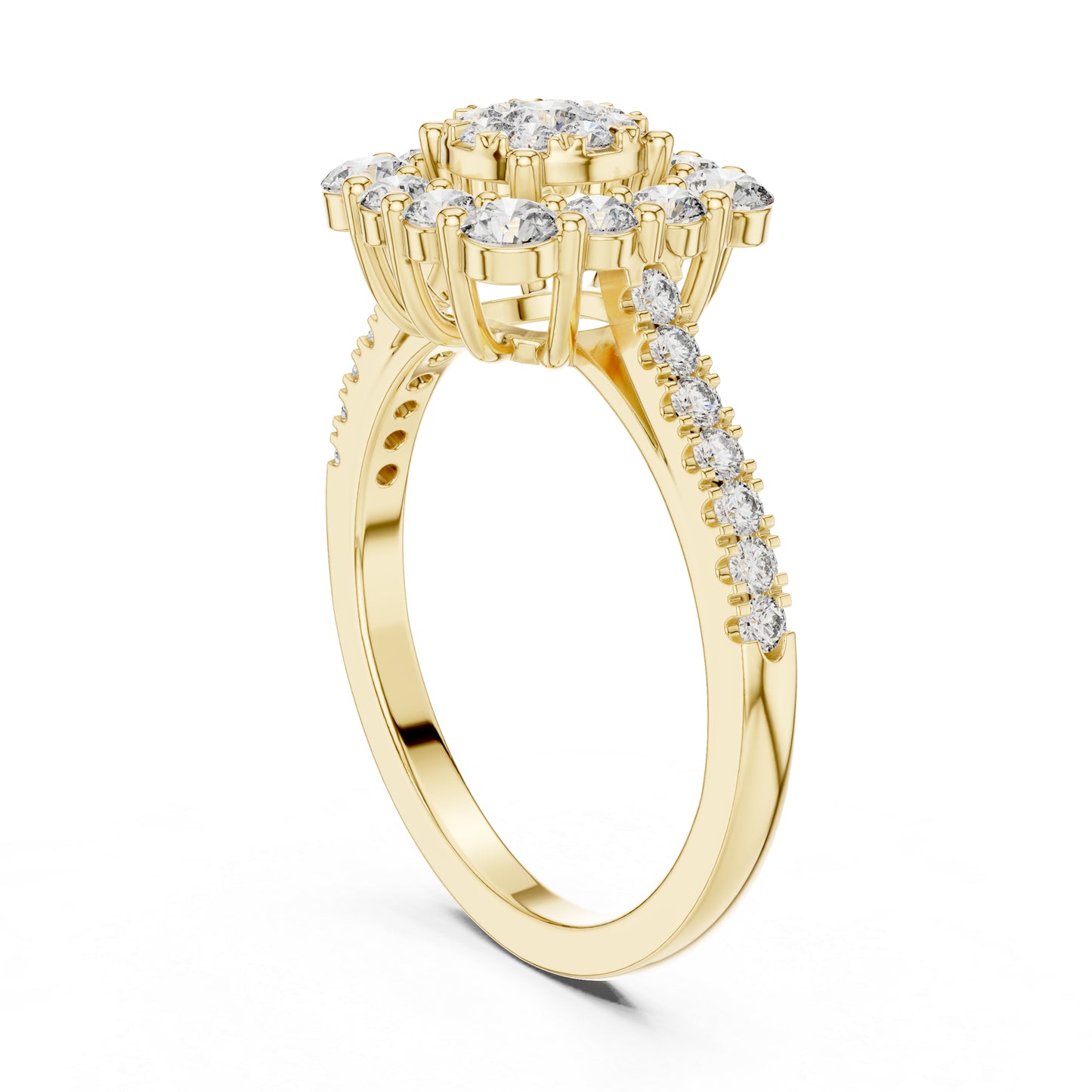 18K Rose Gold Round Lab-Grown Diamond Wedding Ring for Women | Pure Carat