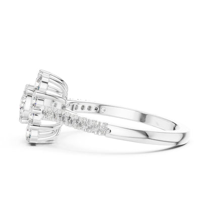 18K Rose Gold Round Lab-Grown Diamond Wedding Ring for Women | Pure Carat