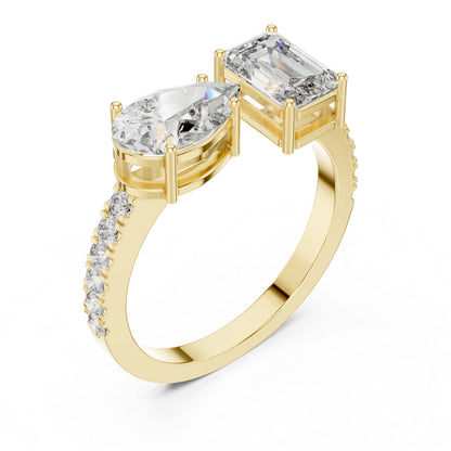 18K Yellow Gold Multi-Shape Lab-Grown Diamond Solitaire Ring – Pure Carat