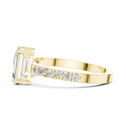 18K Yellow Gold Multi-Shape Lab-Grown Diamond Solitaire Ring – Pure Carat