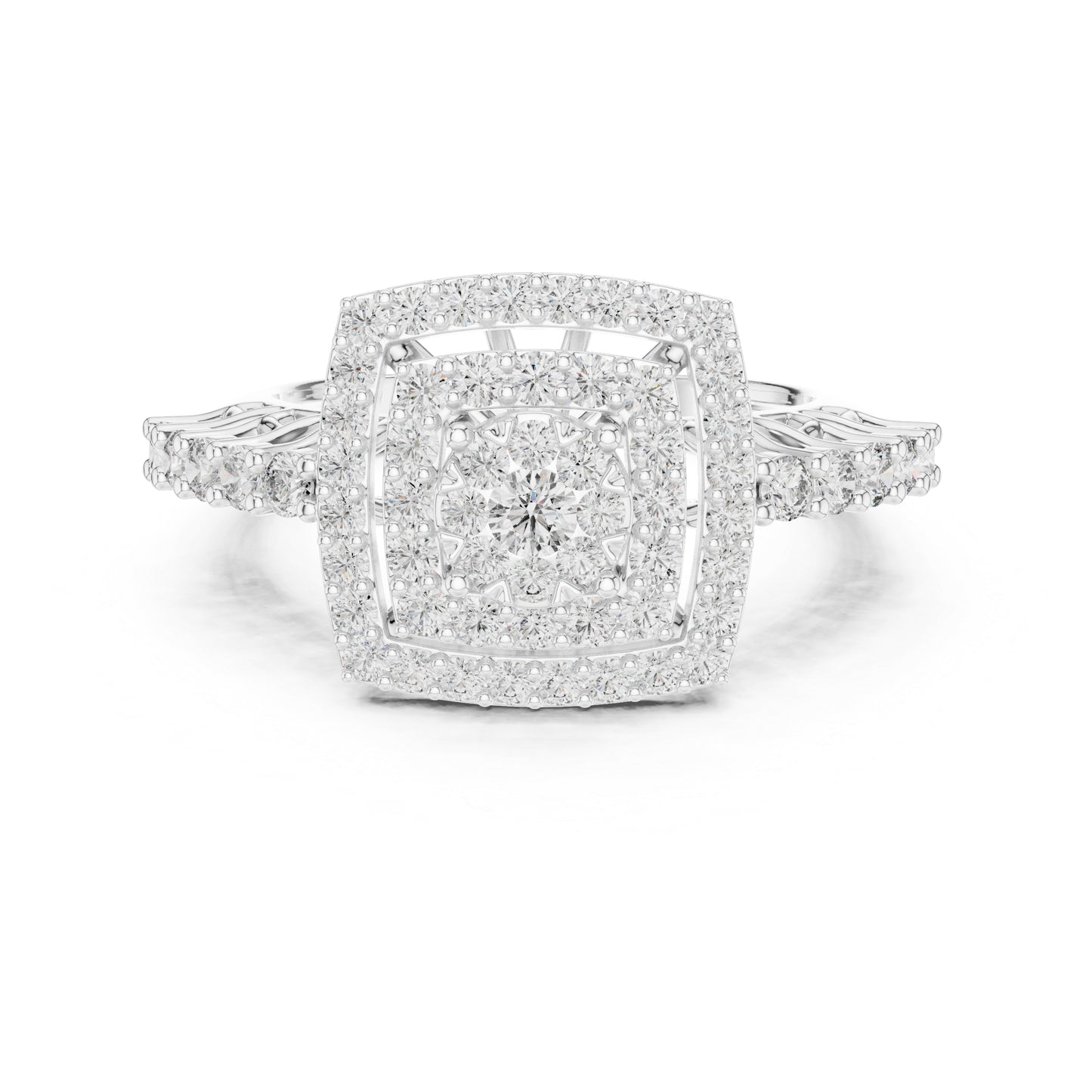 14K Yellow Gold Round Lab-Grown Diamond Anniversary Gift Ring for Women | Pure Carat