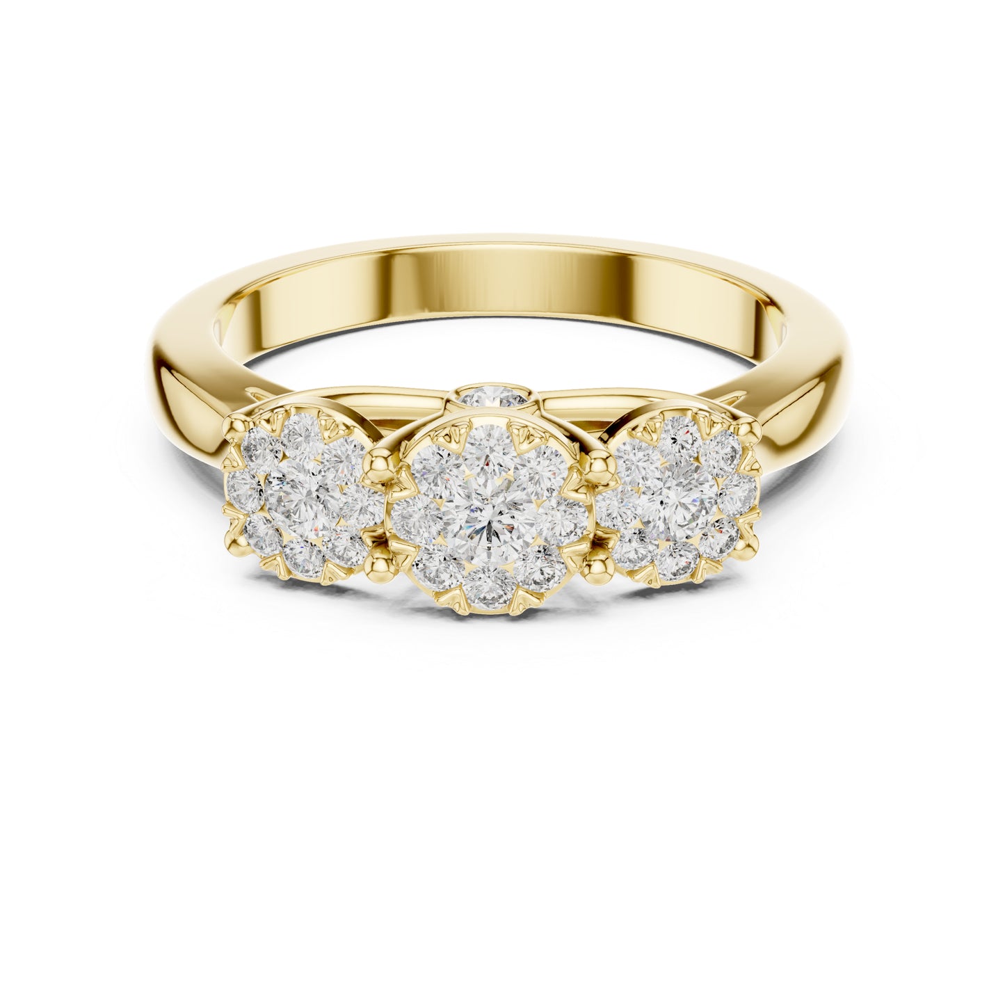 14K Yellow Gold Round Lab-Grown Diamond Wedding Ring for Women | Pure Carat