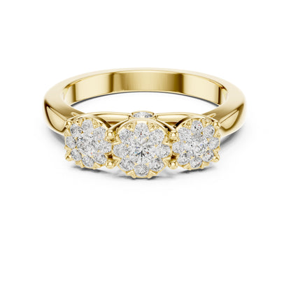 14K Yellow Gold Round Lab-Grown Diamond Wedding Ring for Women | Pure Carat