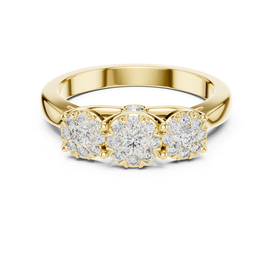 14K Yellow Gold Round Lab-Grown Diamond Wedding Ring for Women | Pure Carat