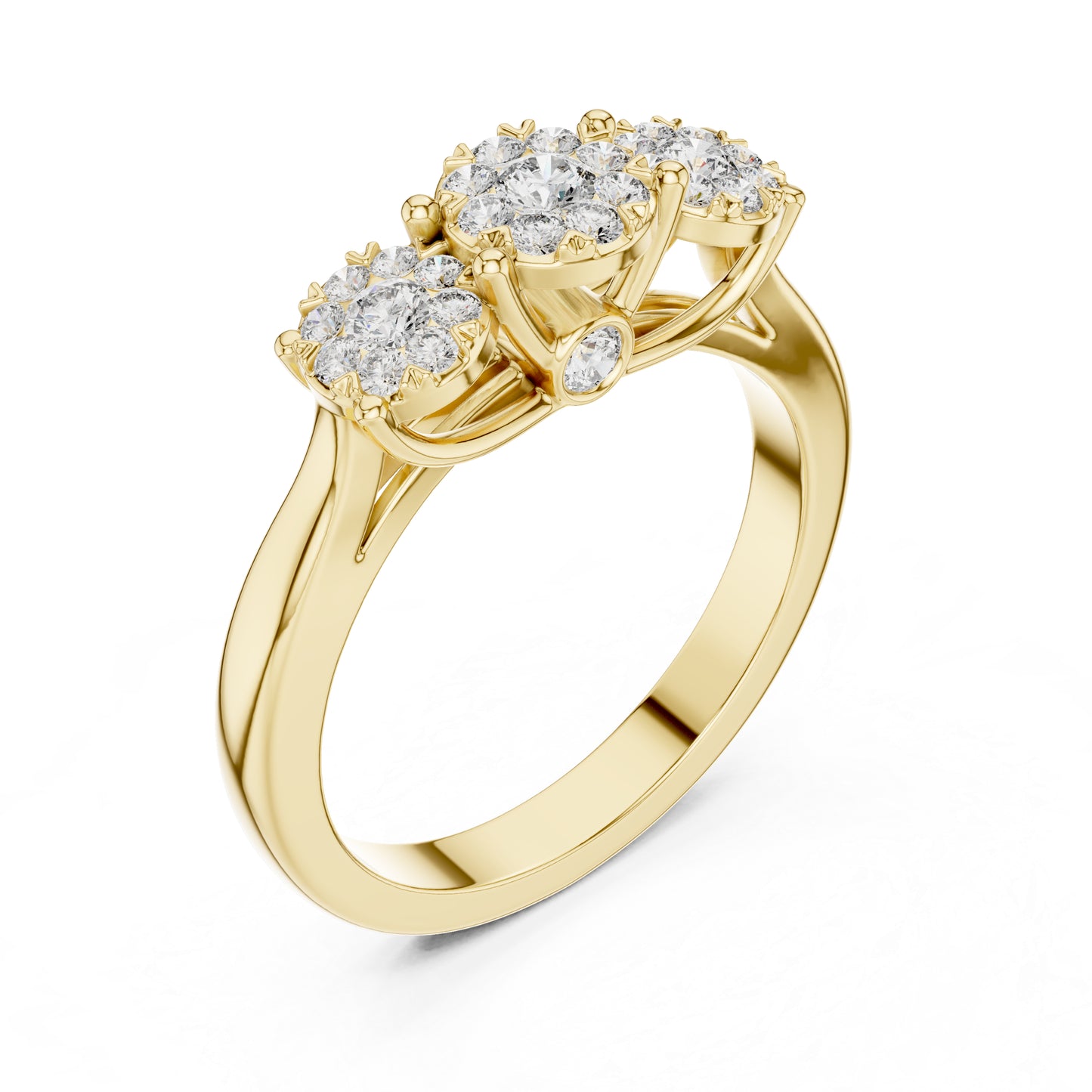 14K Yellow Gold Round Lab-Grown Diamond Wedding Ring for Women | Pure Carat